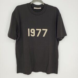 Fear of God Essentials 1977 Tee Shirt S Mens Short Sleeve Iron Black